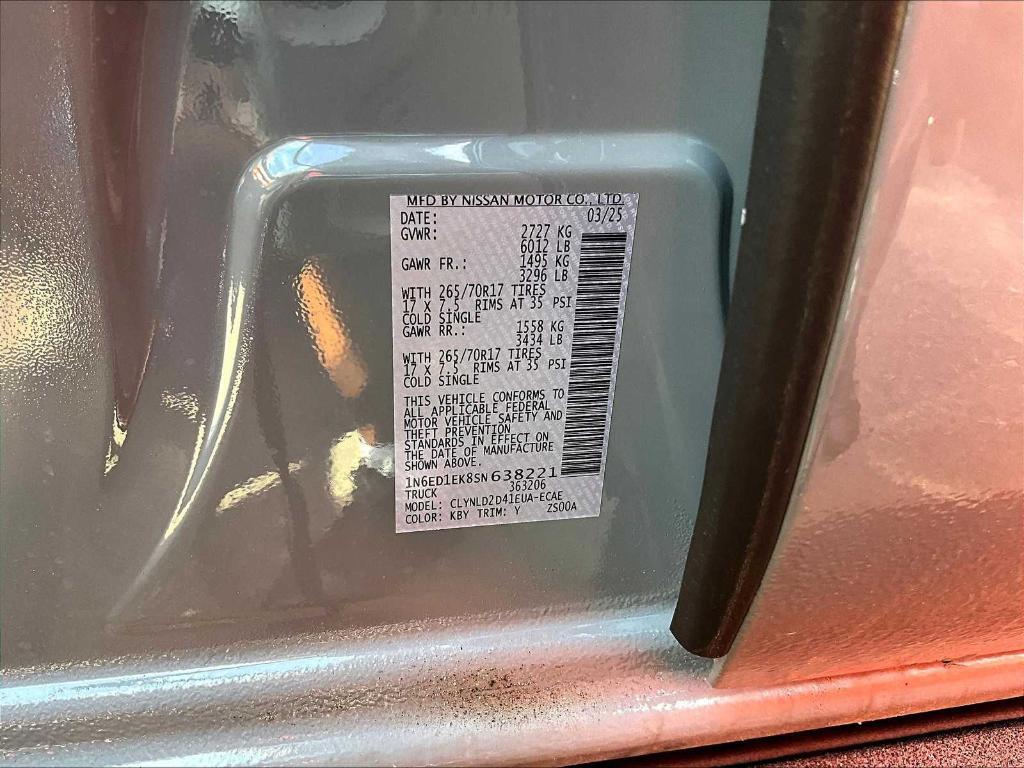 new 2025 Nissan Frontier car, priced at $48,846