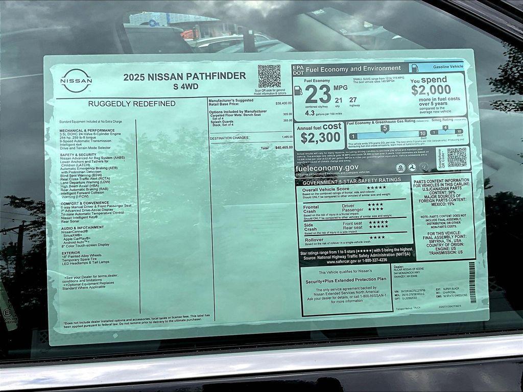 new 2025 Nissan Pathfinder car, priced at $33,018