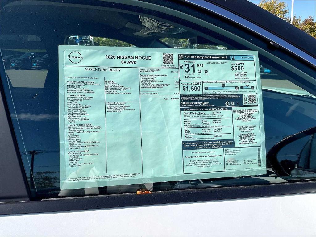 new 2026 Nissan Rogue car, priced at $32,532