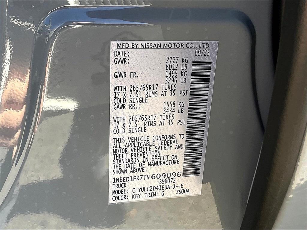 new 2026 Nissan Frontier car, priced at $42,082