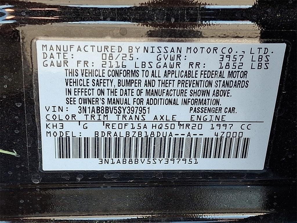 new 2025 Nissan Sentra car, priced at $21,903