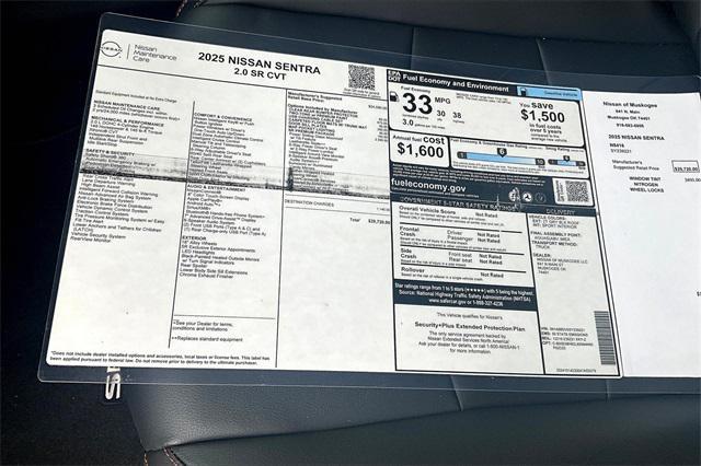 new 2025 Nissan Sentra car, priced at $27,798