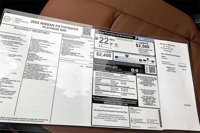 new 2025 Nissan Pathfinder car, priced at $49,045