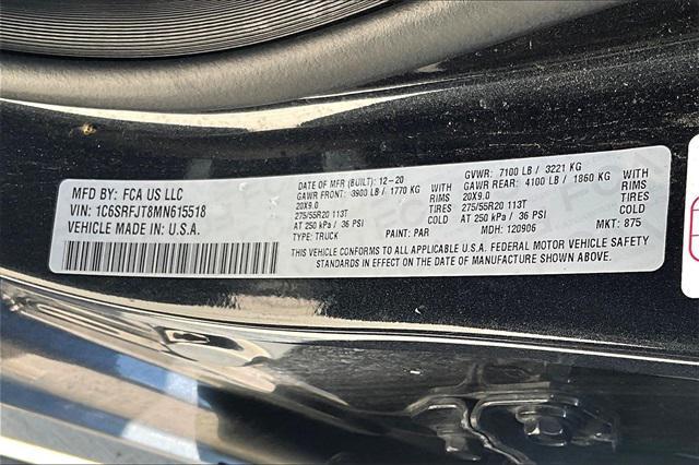 used 2021 Ram 1500 car, priced at $31,468