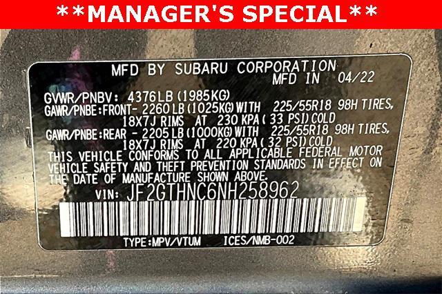 used 2022 Subaru Crosstrek car, priced at $25,000