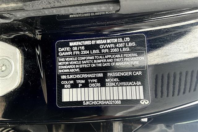 used 2017 INFINITI QX30 car, priced at $15,841