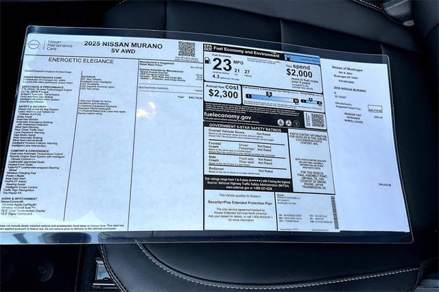 new 2025 Nissan Murano car, priced at $41,846