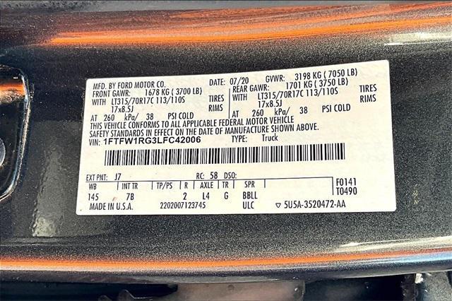 used 2020 Ford F-150 car, priced at $47,804