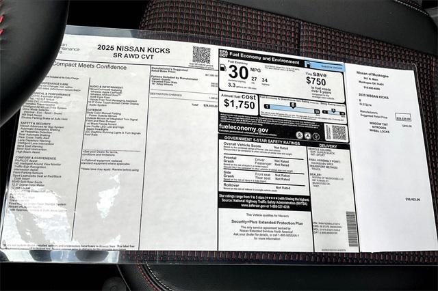 new 2025 Nissan Kicks car, priced at $28,984