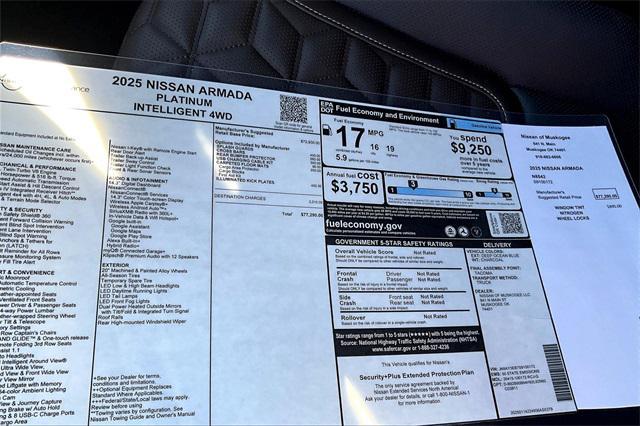 new 2025 Nissan Armada car, priced at $76,290
