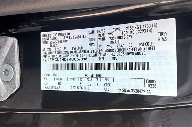 used 2019 Ford Escape car, priced at $16,970