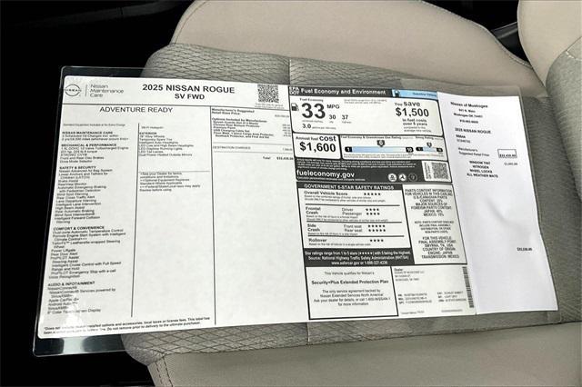 new 2025 Nissan Rogue car, priced at $31,236