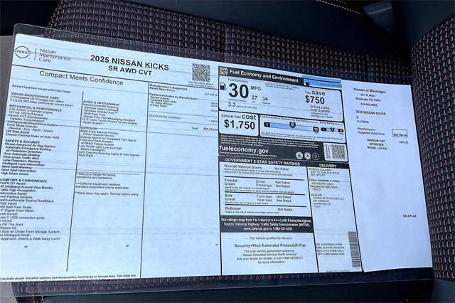 new 2025 Nissan Kicks car, priced at $28,459