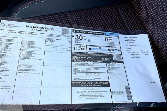 new 2025 Nissan Kicks car, priced at $28,459