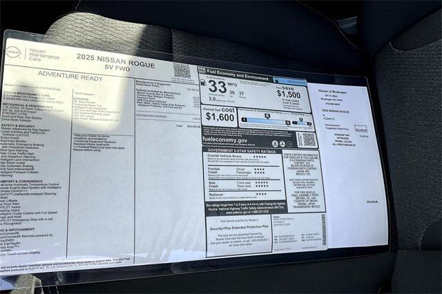 new 2025 Nissan Rogue car, priced at $31,236