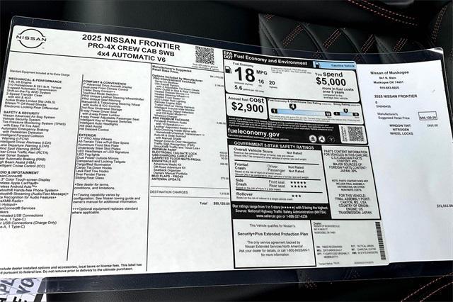 new 2025 Nissan Frontier car, priced at $45,444