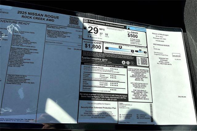 new 2025 Nissan Rogue car, priced at $33,418