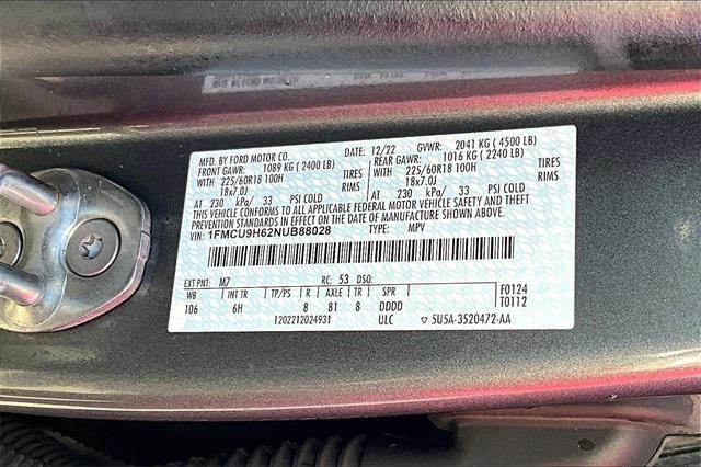 used 2022 Ford Escape car, priced at $20,311