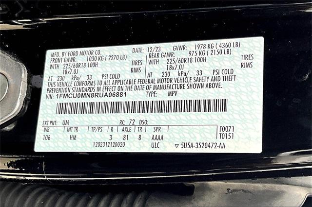 used 2024 Ford Escape car, priced at $22,936