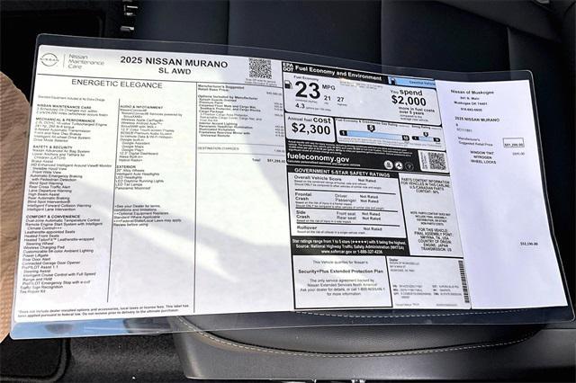 new 2025 Nissan Murano car, priced at $48,899