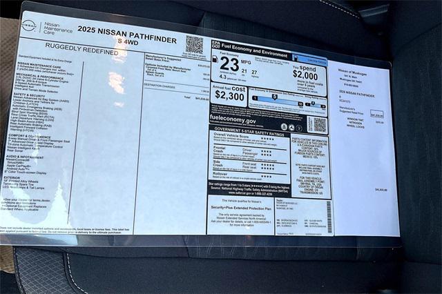 new 2025 Nissan Pathfinder car, priced at $35,419