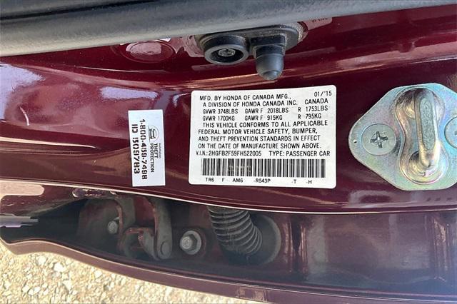 used 2015 Honda Civic car, priced at $10,859