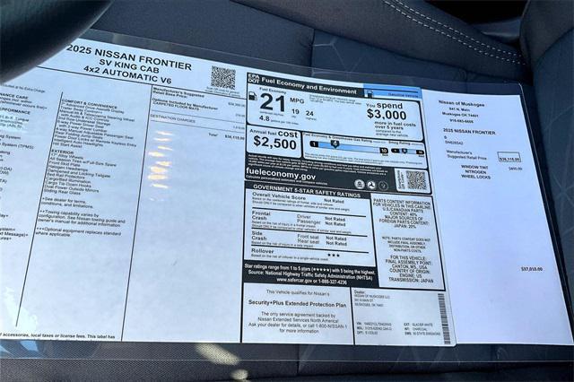 new 2025 Nissan Frontier car, priced at $29,972