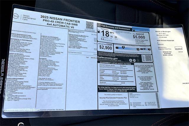 new 2025 Nissan Frontier car, priced at $41,265