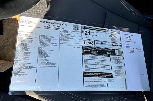 new 2025 Nissan Frontier car, priced at $29,411