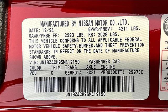 new 2025 Nissan Z car, priced at $66,340