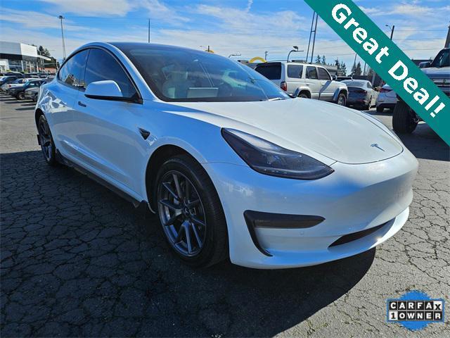 used 2022 Tesla Model 3 car, priced at $27,986