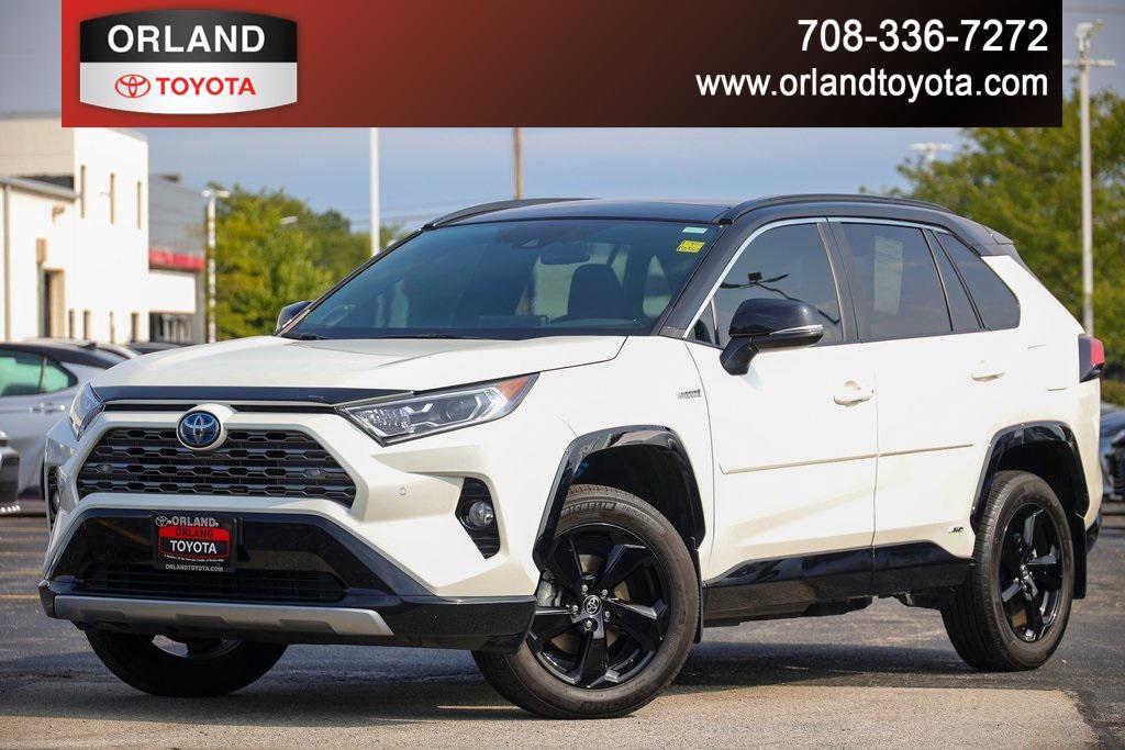 used 2021 Toyota RAV4 Hybrid car, priced at $33,999