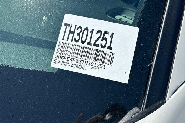 new 2026 Honda Civic Hybrid car, priced at $30,900