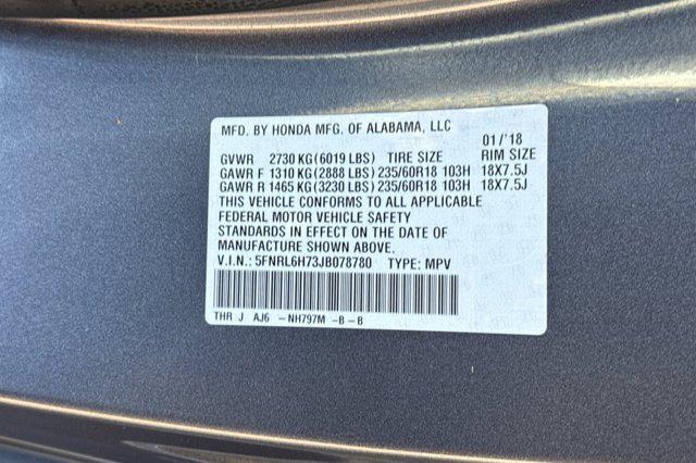 used 2018 Honda Odyssey car, priced at $20,896