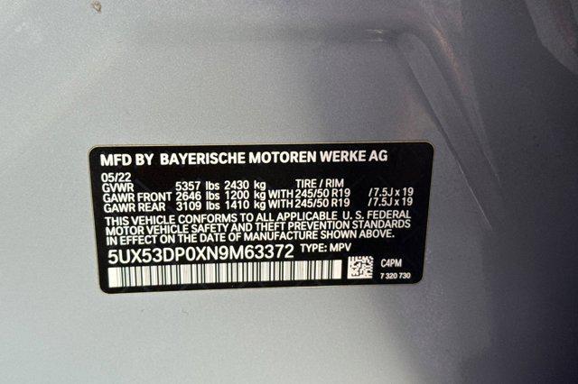 used 2022 BMW X3 car, priced at $33,588