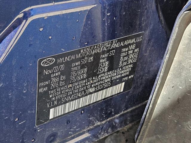 used 2021 Hyundai Santa Fe car, priced at $19,988