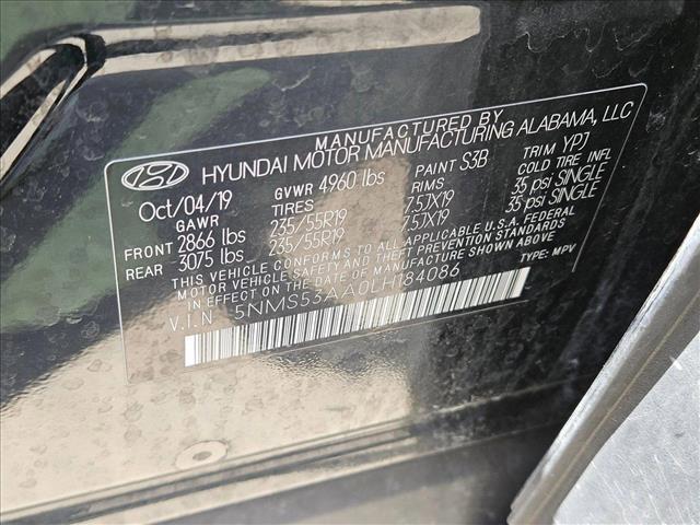 used 2020 Hyundai Santa Fe car, priced at $20,988