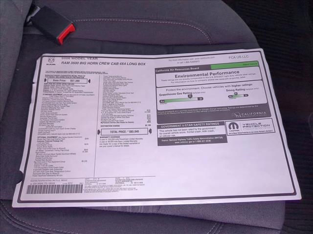 new 2026 Ram 3500 car, priced at $74,991