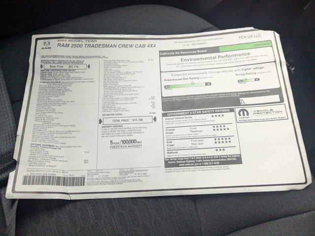 new 2025 Ram 2500 car, priced at $71,899