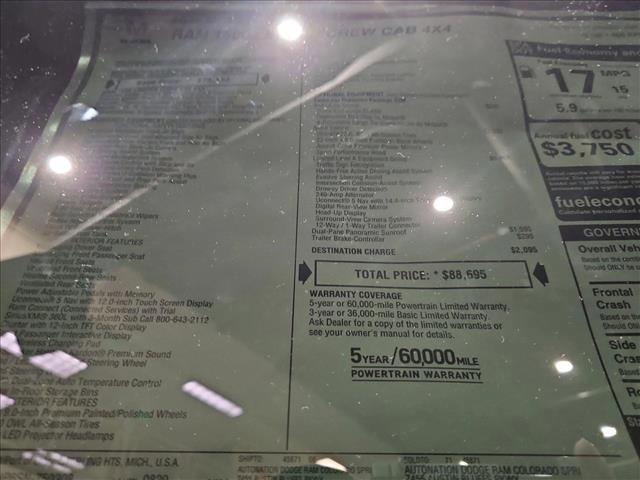 new 2025 Ram 1500 car, priced at $77,763