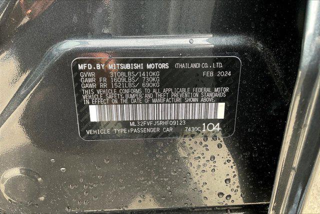 new 2024 Mitsubishi Mirage G4 car, priced at $21,485