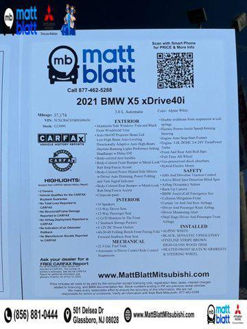 used 2021 BMW X5 car, priced at $40,999