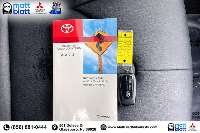 used 2022 Toyota Highlander car, priced at $37,499