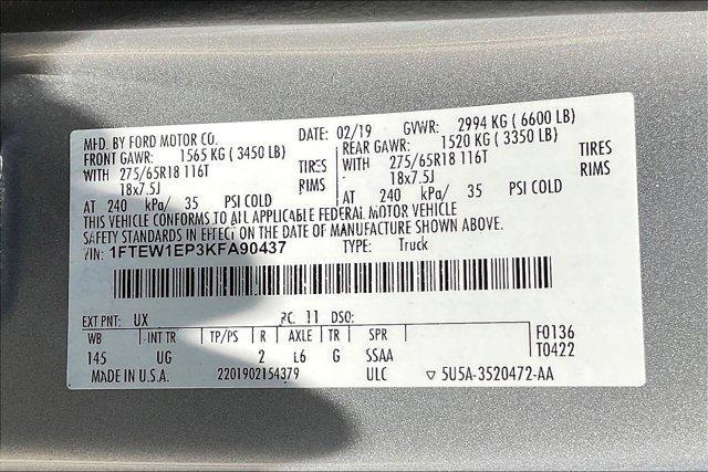 used 2019 Ford F-150 car, priced at $26,995