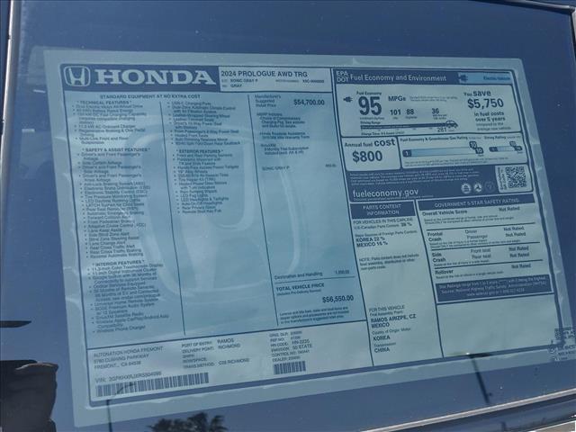 new 2024 Honda Prologue car, priced at $52,815
