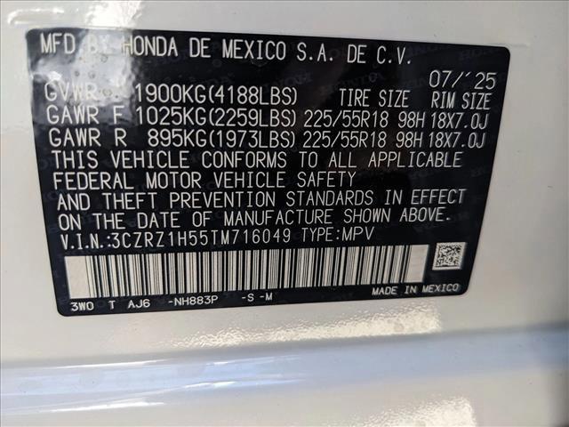 new 2026 Honda HR-V car, priced at $28,779