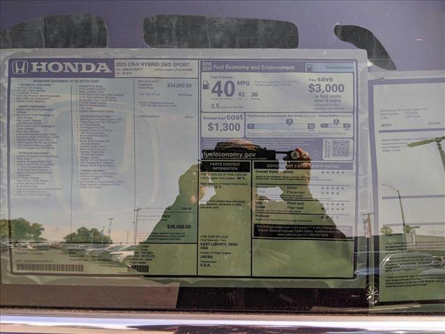 new 2025 Honda CR-V Hybrid car, priced at $36,500