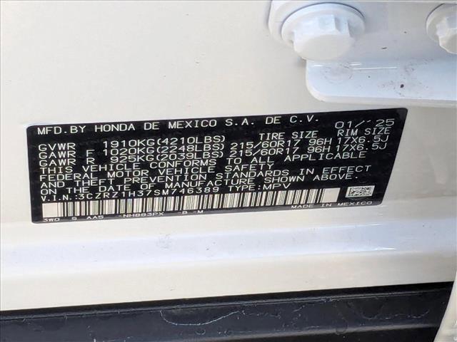 new 2025 Honda HR-V car, priced at $26,405