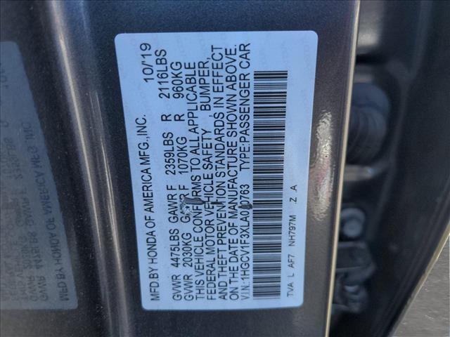 used 2020 Honda Accord car, priced at $25,122