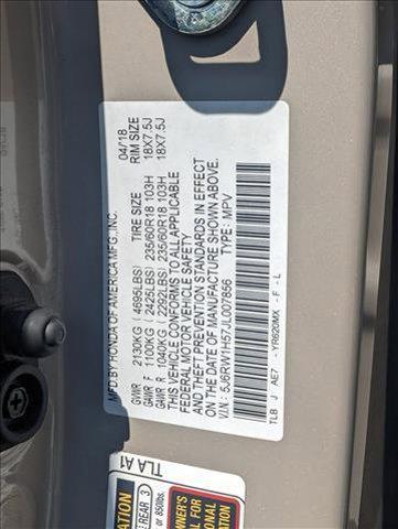 used 2018 Honda CR-V car, priced at $22,277
